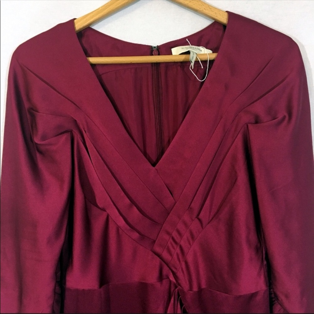 BCBGMaxAzria Runway Raspberry Silk Mini - Picture 4 of 10